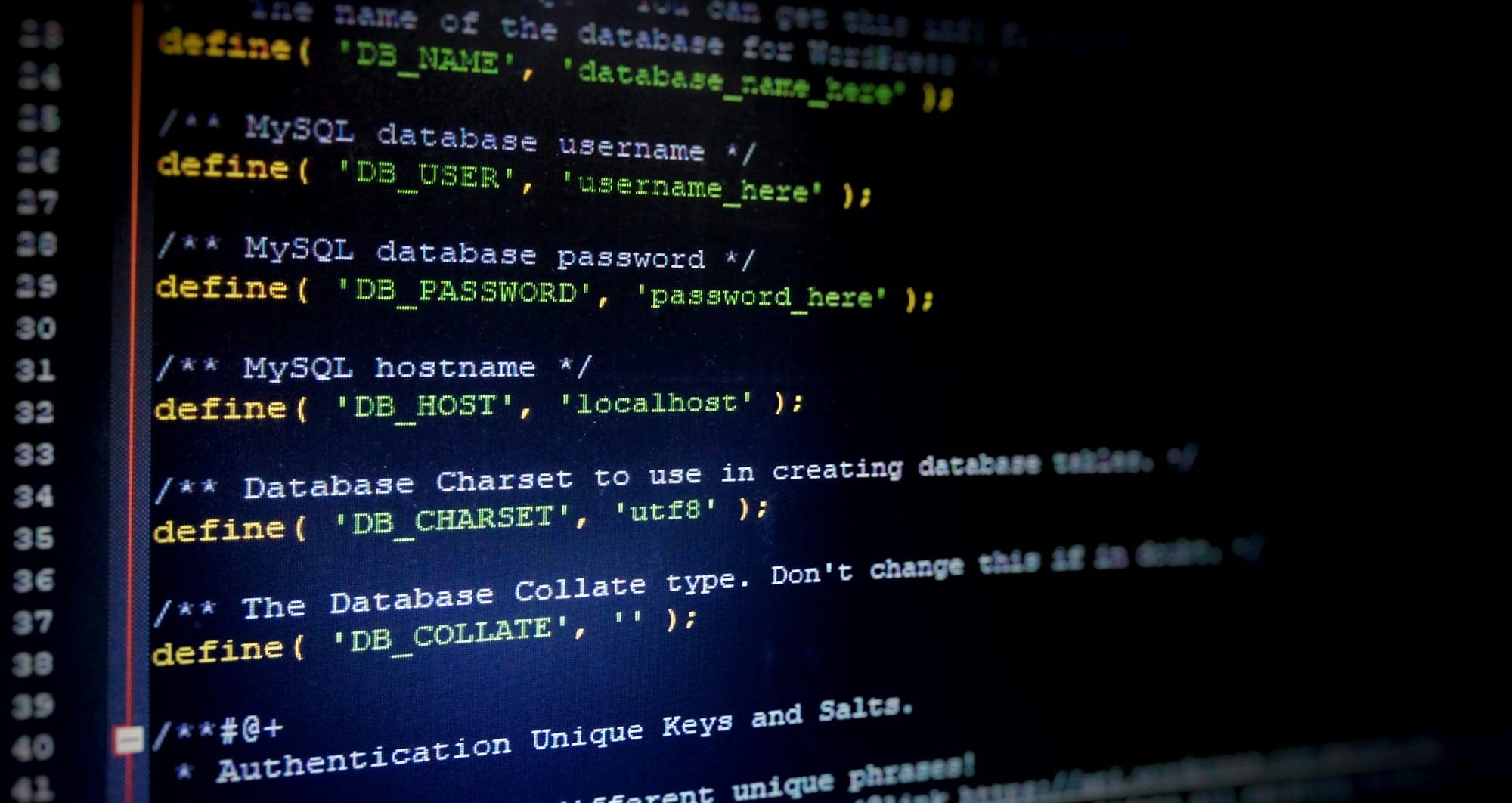 a computer screen with a bunch of code on it